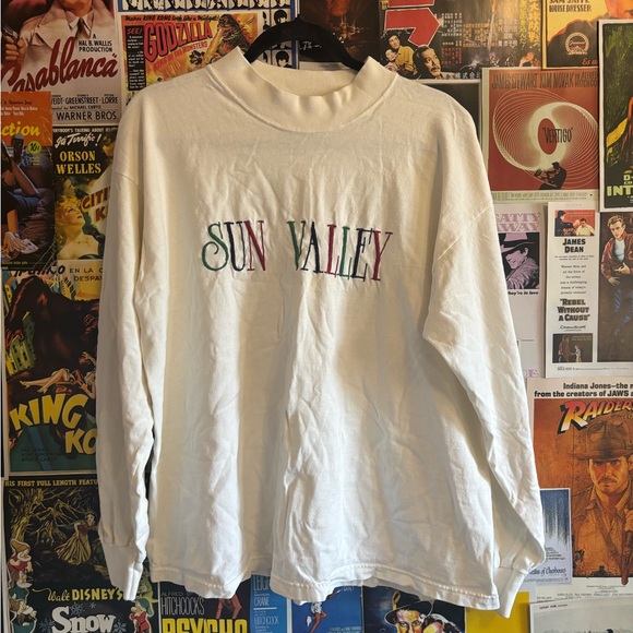 Sun Valley White Long Sleeve Tee - Picture 1 of 2